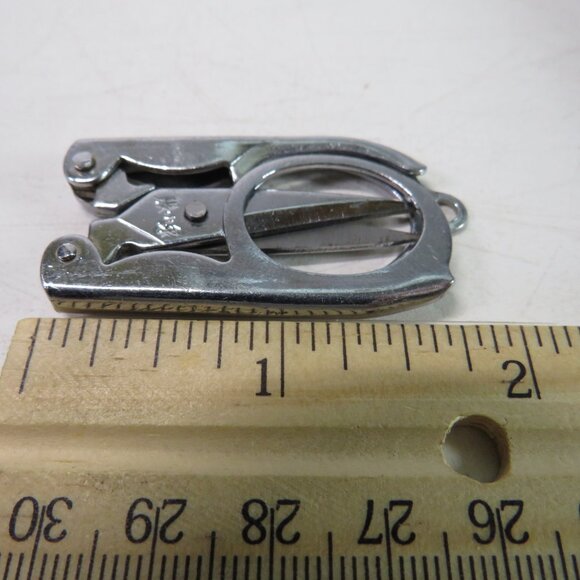 Zhang Xiao Quan Mini Fold Up Compact Trip Scissors Mini Travel Tool VINTAGE - Picture 2 of 12
